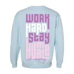 CDE Company Work Hard Comfort Colors Sweatshirt - Thumbnail Image 2