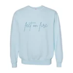 Feet on Fire Work Hard Comfort Colors Sweatshirt - Thumbnail Image 1